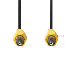   Nedis CVGL24100BK50 composite videó kábel, RCA dugó - RCA dugó, hossz 5m