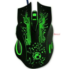  IMICE Vezetékes egér optikai, gaming X9, 3200dpi, USB, Fekete