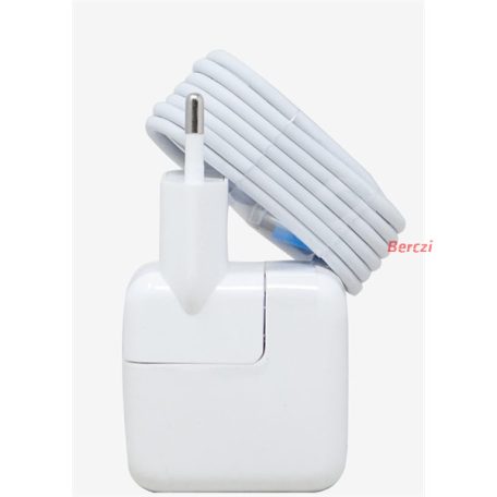 BLACKBIRD Hálózati Adapter 12W USB-A Kivitel + USB-C male to USB-A Töltő kábel 1m, Fehér (Ipad-hez)