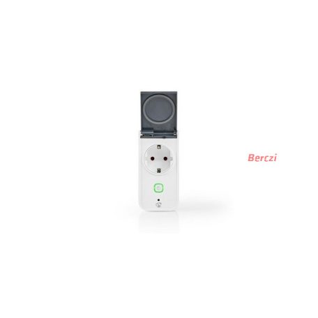 Nedis okos konnektor WIFIPO120FWT, Wi-Fi | IP44 | Teljesítménymérő | 3680 W | Dugó földelt érintkezővel