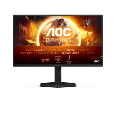   AOC Gaming 310Hz IPS monitor 24,5" 25G4SXU, 1920x1080, 16:9, 400cd/m2, 0,3ms, HDMIx2/DisplayPort/USBx4