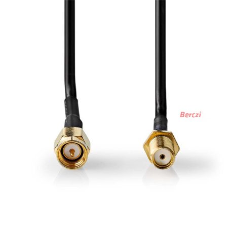 Nedis SMA kábel, 50 Ohm, 1m, CSGL02010BK10