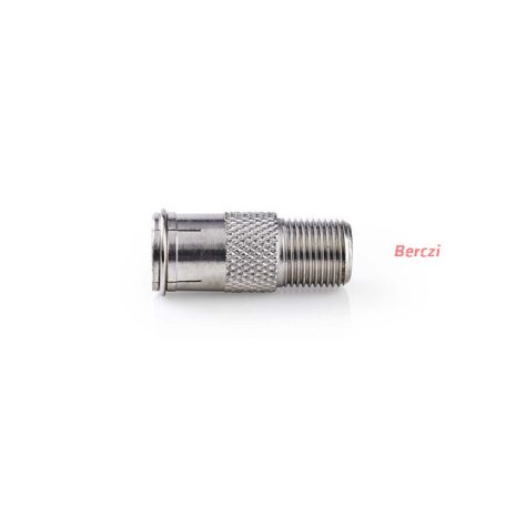 Nedis CSGP41956ME műholdas és antenna adapter, 10 db, F Férfi Gyors, F Nő,  Nikkelezett, 75 Ohm,  Egyenes, Fém, Ezüs