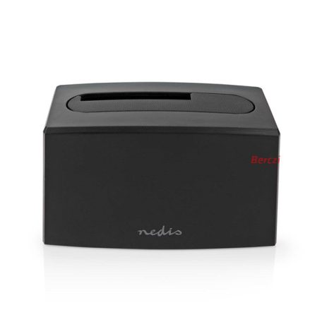 Nedis HDDUSB3210BK HDD / SSD dokkoló, USB 3.2 Gen1, USB Type-A, 2 fiókos,  2,5 / 3,5", USB 3.2 Gen1
