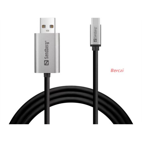 SANDBERG DisplayPort kábel, USB-C to DisplayPort Cable 2M