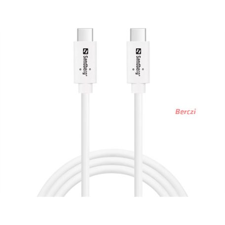 SANDBERG USB-C tartozék, USB-C>C USB 3.1 G2 100W, 1M