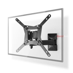  Nedis TVWM31BK 10 - 32 "  LCD TV / monitor fali tartó konzol, dönthető, forgatható, faltáv: 68 -370mm, 30kg