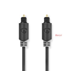   Nedis optikai audió kábel, TosLink férfi 2,00 m Kerek PVC Antracit Doboz CABW25000AT20