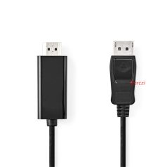   Nedis CCGL37100BK10 Displayport dugó - HDMI dugó kábel 1080p, 1m