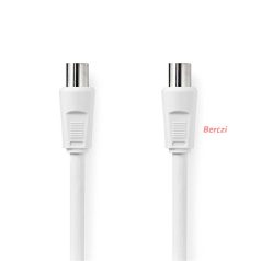   Nedis CSGL40000WT15 koax kábel, IEC (koaxiális) dugó IEC (koaxiális) hüvely Nikkelezett 90 dB 75 Ohm Dupla árny. 150m