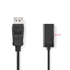   Nedis CCGB37150BK02 Display - HDMI adapter, 4K@30Hz Nikkelezett 0,20 m