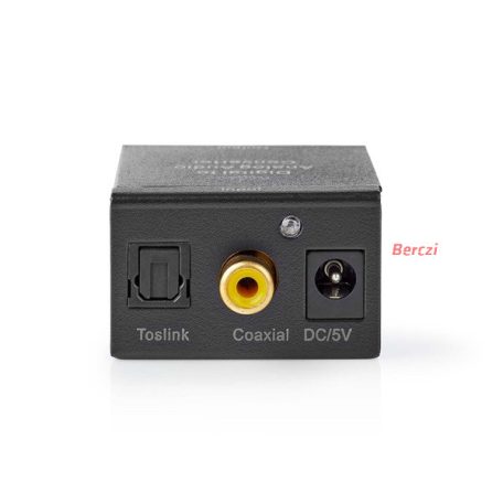Nedis ACON2510BK digital - analóg konverter, digitális koax RCA bemenet - 2x RCA kimenet