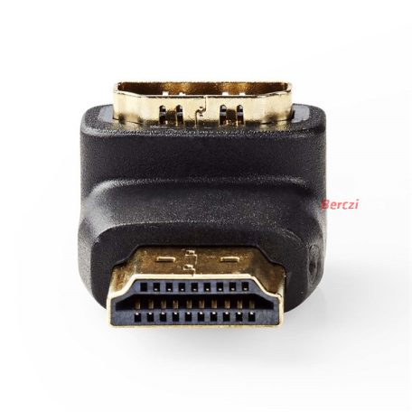 Nedis CVGB34901BK HDMI adapter, HDMI csatl HDMI kimen. aranyozott 90°-os, F/M-90