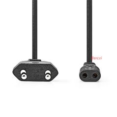   Nedis táp kábel IEC-320-C1, 2 x 0.75 mm˛, hossz 2m, CEGL11060BK20
