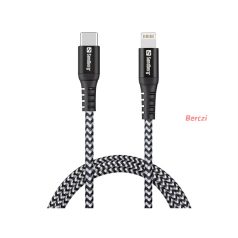   SANDBERG USB-C tartozék, Survivor USB-C PD Lighting kábel 1m