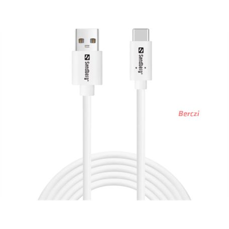 SANDBERG Hálózati vezeték, USB-C > USB-A 2.0 2M SAVER