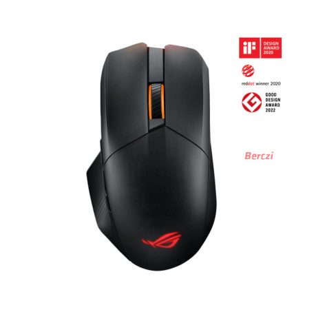 ASUS Vezetékes / Vezeték Nélküli egér ROG CHAKRAM X ORIGIN USB Optikai, Fekete 36000DPI