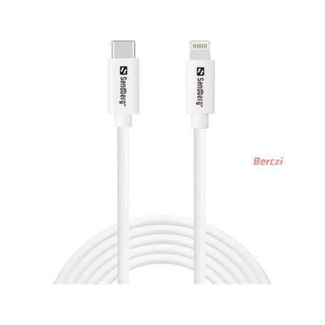 SANDBERG Töltőkábel, USB-C PD to Lightning FMI 2m