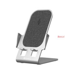 SANDBERG Töltő állomás, Wireless Charger Stand 15W Alu