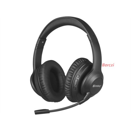 SANDBERG Headset mikrofonnal, Wireless Headset ANC+ENC Pro
