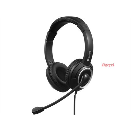 SANDBERG Headset mikrofonnal, USB-C Chat Headset