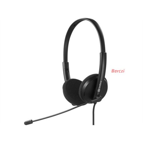 SANDBERG Headset mikrofonnal, USB-C Office Headset