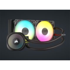   CORSAIR CPU hűtő NAUTILUS 240 RS ARGB Liquid CPU Cooler (vízhűtés), 2 Ventilátoros, LGA1851 támogatással, fekete