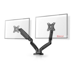   Nedis MMDOSGS110BK gázrugós asztali monitor tartó, dupla, 15-32" | 75x75 / 100x100