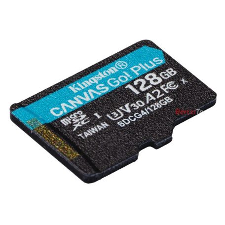 KINGSTON Memóriakártya MicroSDXC 128GB Canvas Go Plus Gen4 200R A2 U3 V30 Adapter nélkül