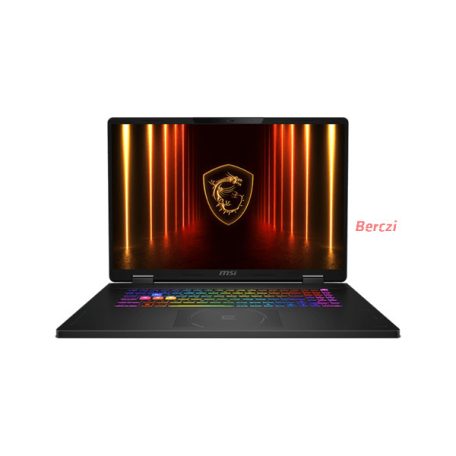 MSI Gaming NB Crosshair A18 HX A8WFKG 18" QHD+, Ryzen 9 8945HX, 32GB, 1TB, RTX 5060  8GB, NoOS, Fekete
