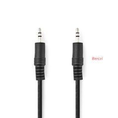   Nedis CAGL22000BK15 sztereo audio kábel, 3,5 mm jack dugó - 3,5 mm jack dugó, 1,5 m