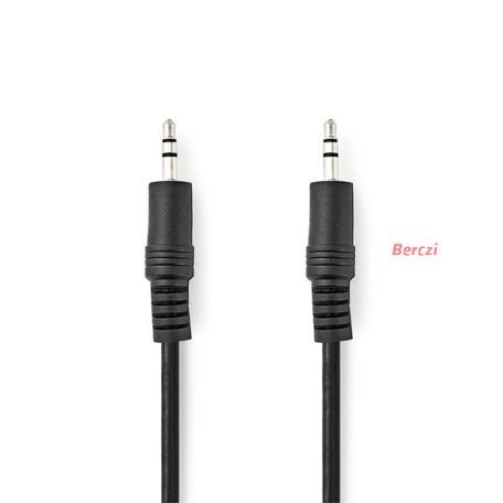 Nedis CAGL22000BK15 sztereo audio kábel, 3,5 mm jack dugó - 3,5 mm jack dugó, 1,5 m