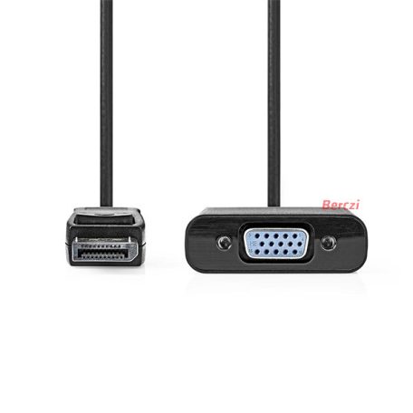Nedis CCGB37351BK02 display port dugó - HDMI aljzat adapter