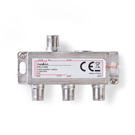 Nedis F elosztó 1-be - 3-ki, 5 - 2400 MHz | 6,5 dB, SSPL310ME