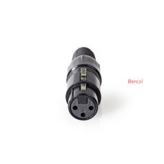Nedis COTP15902BK szerelhető XLR aljzat