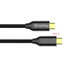   COLORWAY Kábel Type-C CW-CBPDCC062-BK, USB3.2, 20Gbps 4K PD100W, Gen2 5A 1M fekete