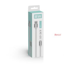   COLORWAY Kábel, USB dugasz Type-C CW-CBUC001-WH, dugó, 25 CM fehér