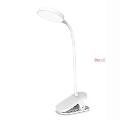   COLORWAY Asztali LED lámpa, Flexible & Clip 2 beépített akkumulátorral Fehér (CW-DL10FCB-W)