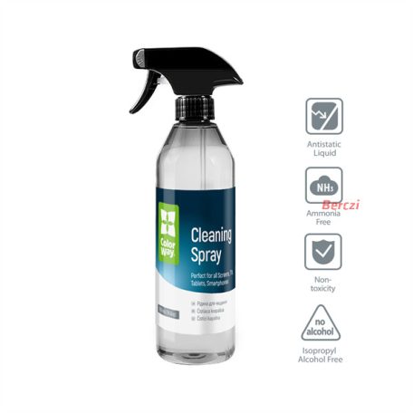 COLORWAY Tisztítószer készlet CW-5500, nagyméretű elektronikai készlet (550 ml és 2 mikroszálas)