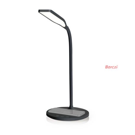 Nedis LTLGQ3M2BK LED asztali lámpa Qi 10W töltővel
