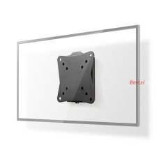   Nedis TVWM1010BK LCD TV / monitor fali tartó konzol, 13-27",  max. teherbírás 30 kg, faltáv:20mm, acél