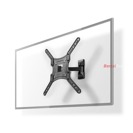 Nedis TVWM1430BK 23"-55" LCD TV / monitor fali tartókonzol, maximum 30 kg, forgatható / dönthető, 2 forgáspont