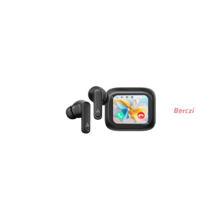 SBOX EB-TWS08-B Bbluetooth v:5.4 fülhallgató mikr.toucLCD, feket, BR+EDR+BLE