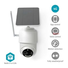  Nedis SIMCBO50WT 4G kűltéri kamera, full HD 1080p, dönthető, forgatható, IP65, napelem, mozgásérzékelő, éjjel látás
