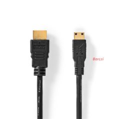   Nedis CVGL34500BK15 mini HDMI - HDMI kábel, 4K@30Hz, 10,2 Gbps, 1,5m
