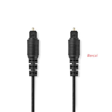 Nedis CAGL25000BK50 optikai audio kábel, TosLink dugó, hossz 5m
