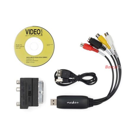 Nedis VGRRU101BK video grabber, video digitalizáló, WIN7 / 8 / 10 / 11