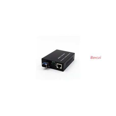 LINKEASY média konverter 10/100M/1G/2.5G/5G/10GBase-T + 1x10GE SFP+ (SFP+ modul nélkül), külső 5V PSU