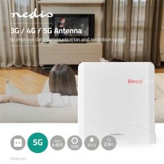   Nedis ANOR5G20WT Beltéri és kültéri antenna, 3G / 4G / 5G, 698 MHz -5000 MHz, Nyereség: 6 dB
