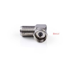   Nedis CSGP41942ME F adapter 90°,  F dugó - F aljzat, 10db/csomag